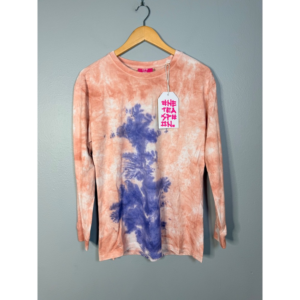 ONE TEASPOON Tie-Dyed Lilac Jersey Top XXS NWT